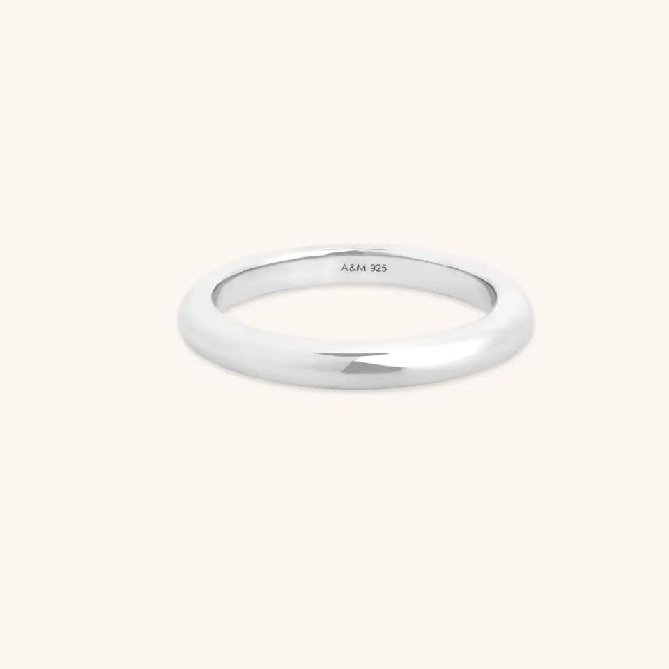 Astrid & Miyu Essential bague empilable argent fin