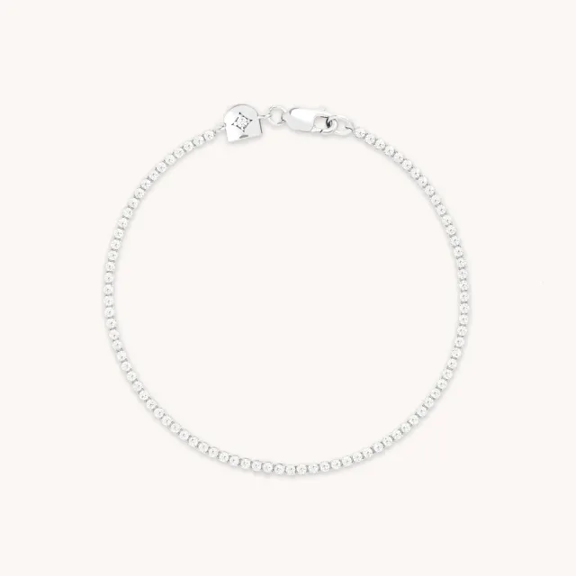 Astrid & Miyu Tennis Chain bracelet argent zircon