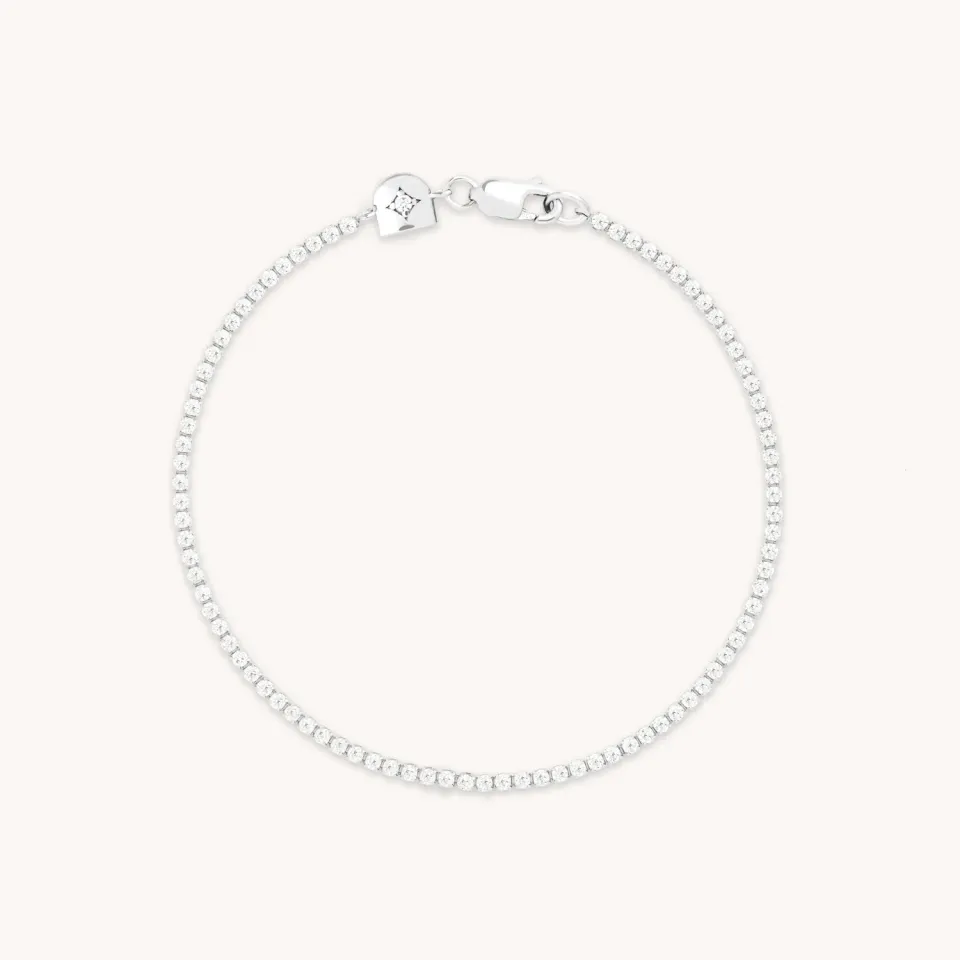 Astrid & Miyu Tennis Chain bracelet argent zircon
