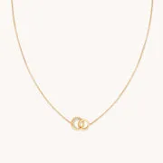 Astrid & Miyu Orbit Crystal bracelet doré pendentif cristal