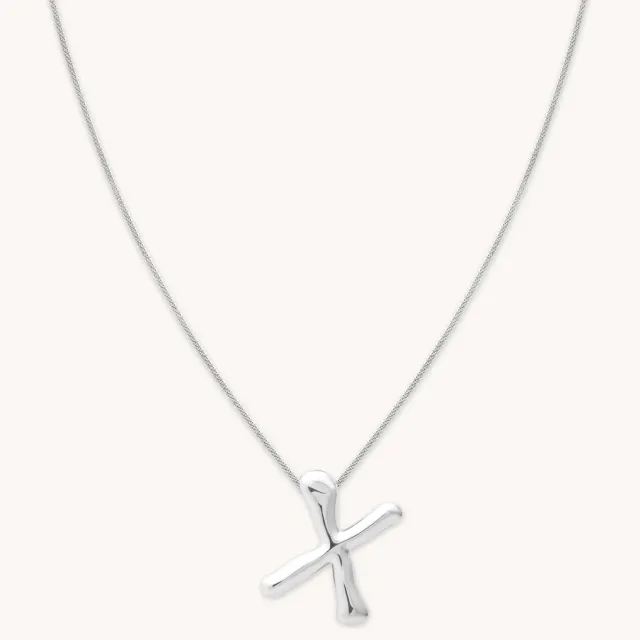 Astrid & Miyu X Initial Bold collier initiale argent