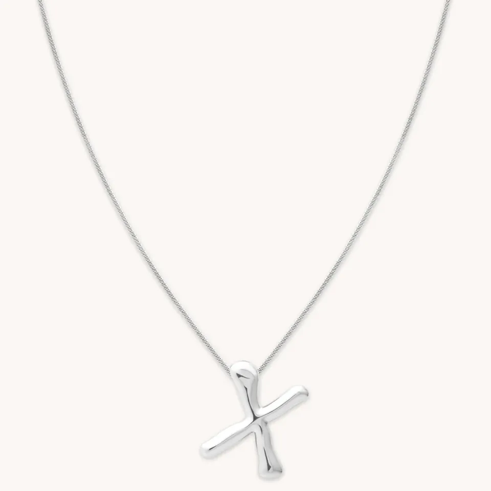 Astrid & Miyu X Initial Bold collier initiale argent