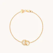 Astrid & Miyu Orbit Crystal Pendant collier or cristal