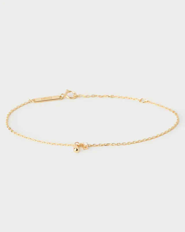 PDPAOLA Kira bracelet zircon blanc 15-18 cm