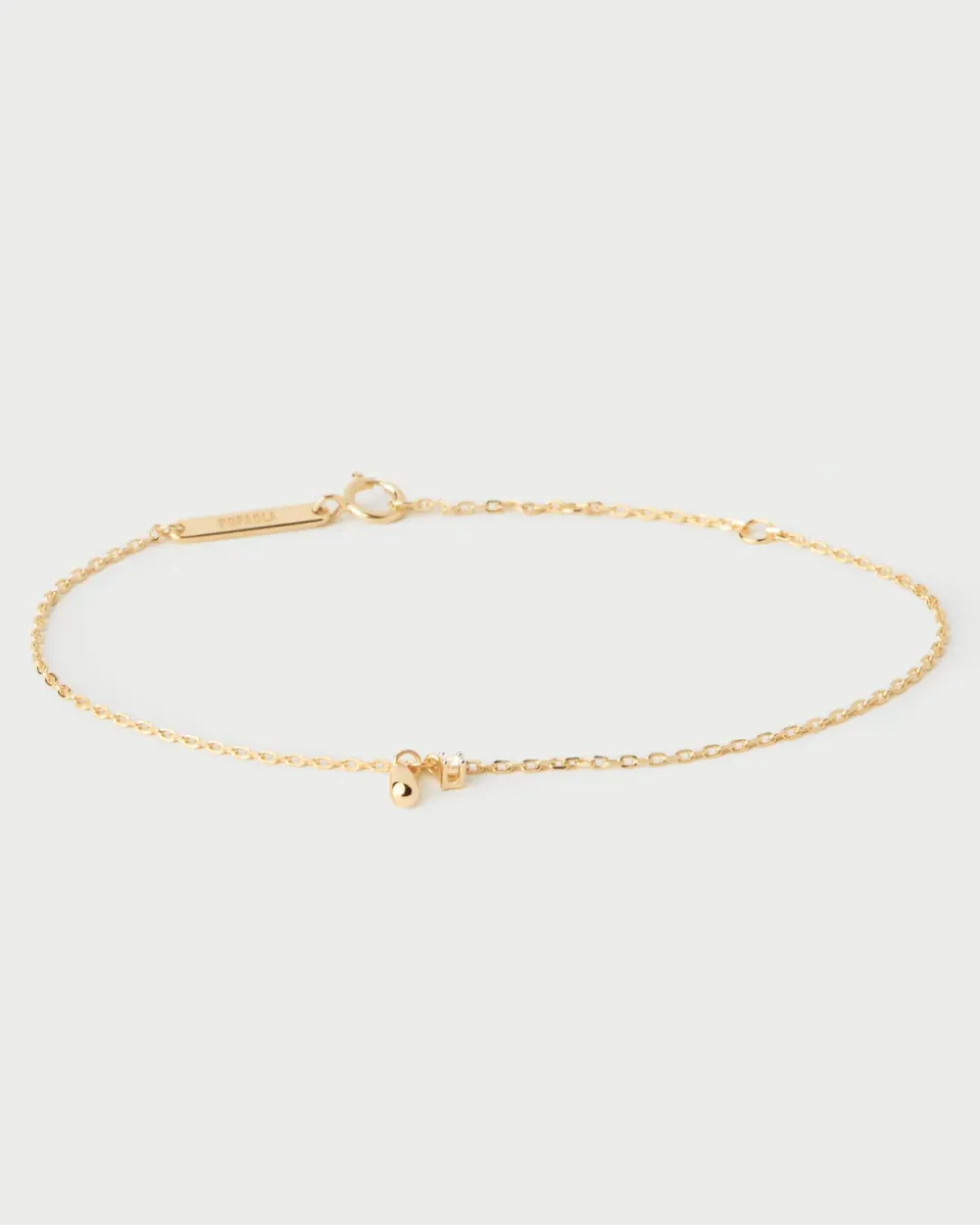 PDPAOLA Kira bracelet zircon blanc 15-18 cm