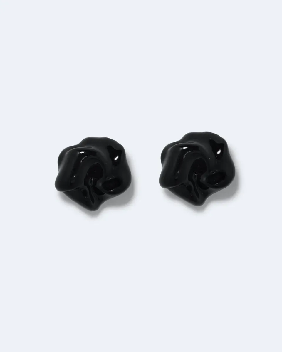 Completedworks Depths of Time boucles émail noir argent recyclé