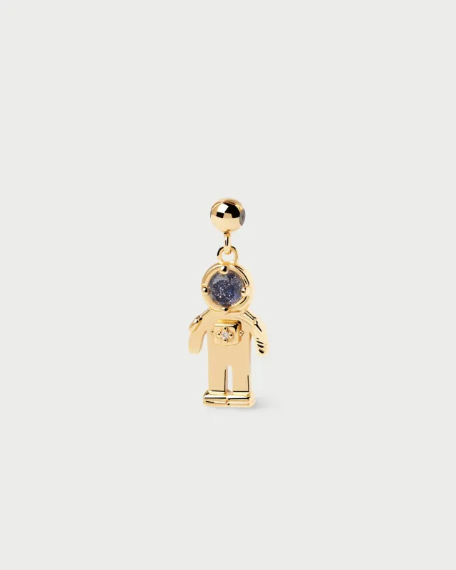 PDPAOLA Astronaut Charm breloque pierre bleue