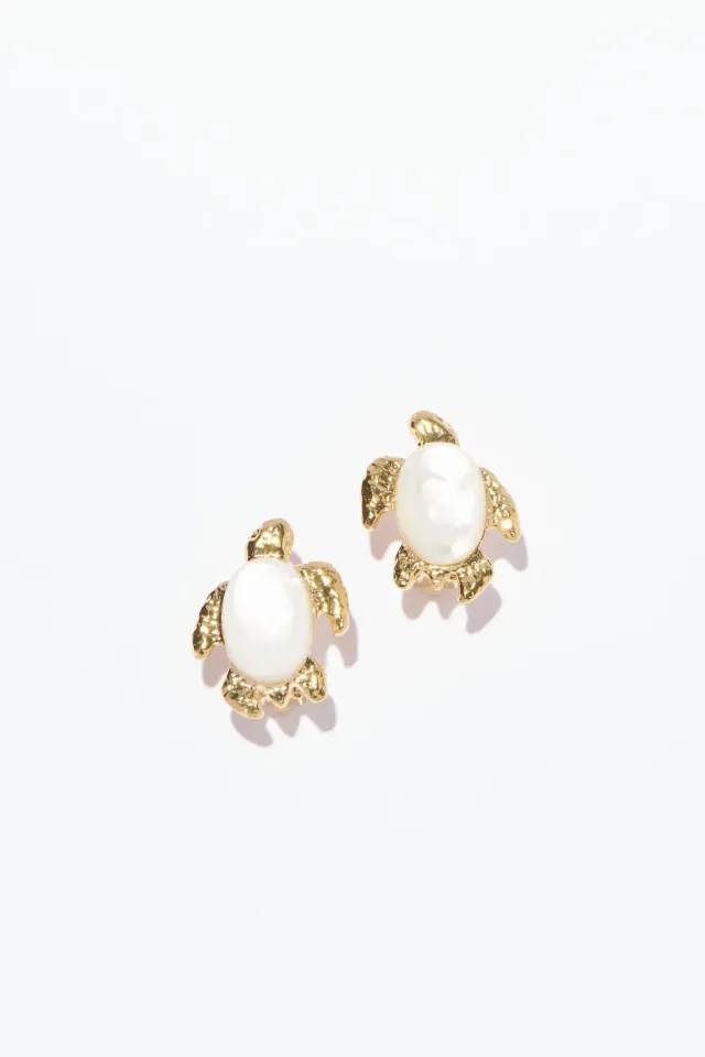 Philippe Ferrandis Corfou boucles d'oreilles clips dorées