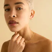 Astrid & Miyu Micro Crystal piercing titane doré mini