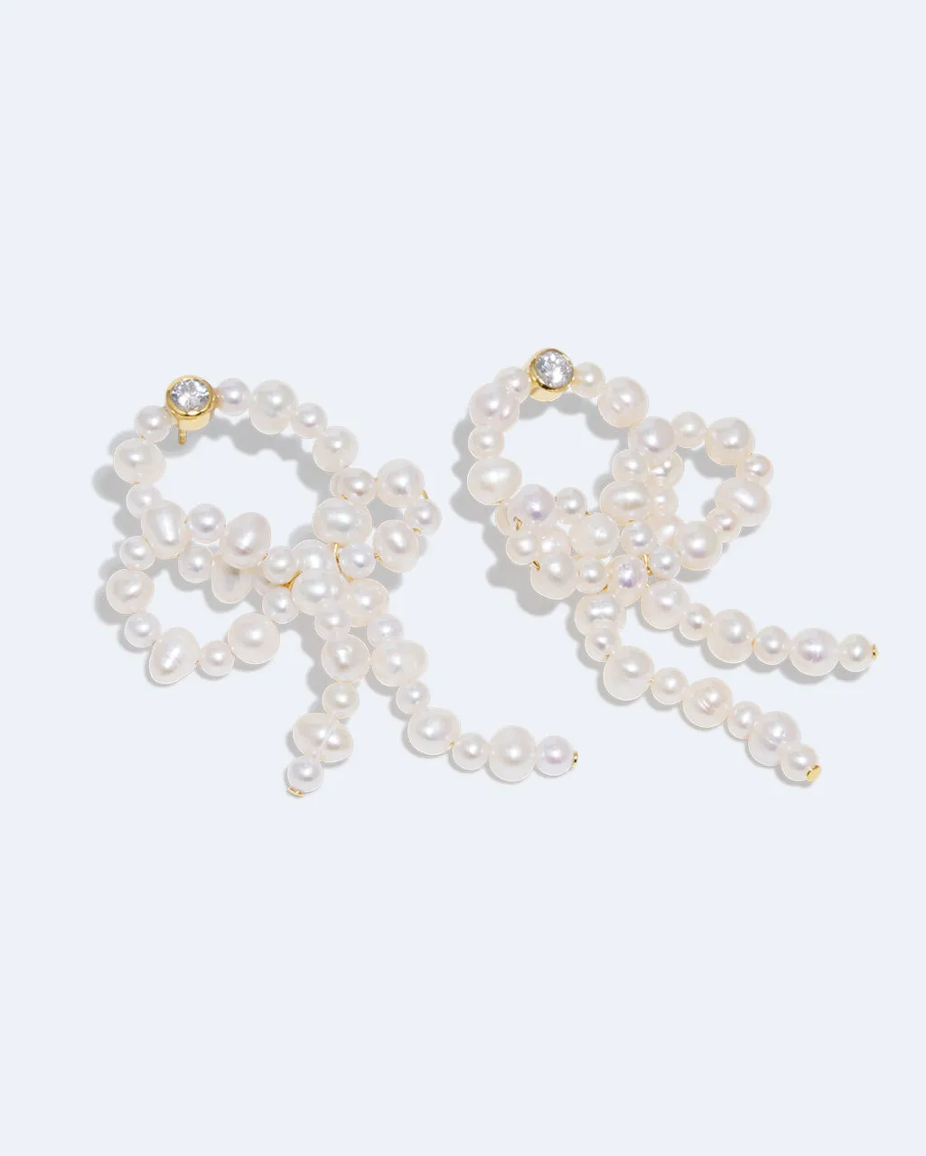 Completedworks Loop-the-Loop boucles perles plaqué or