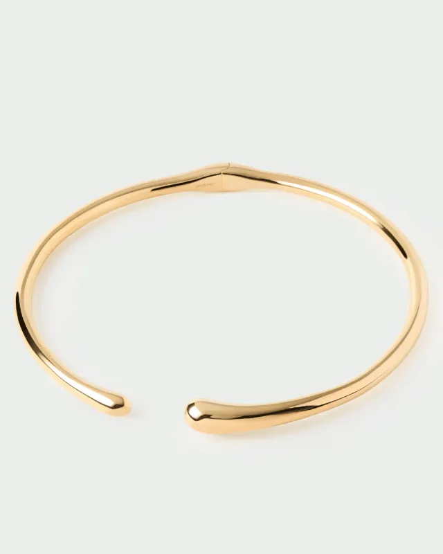 PDPAOLA Orbit collier ras de cou doré 6 mm rigide
