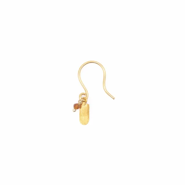 Le Fourbi de Capucine FDC28C boucles d’oreilles grenat orange