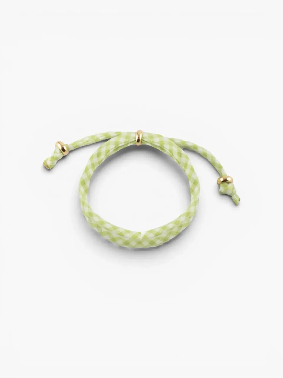 Nach Bijoux vichy bracelet tissu ajustable à charms
