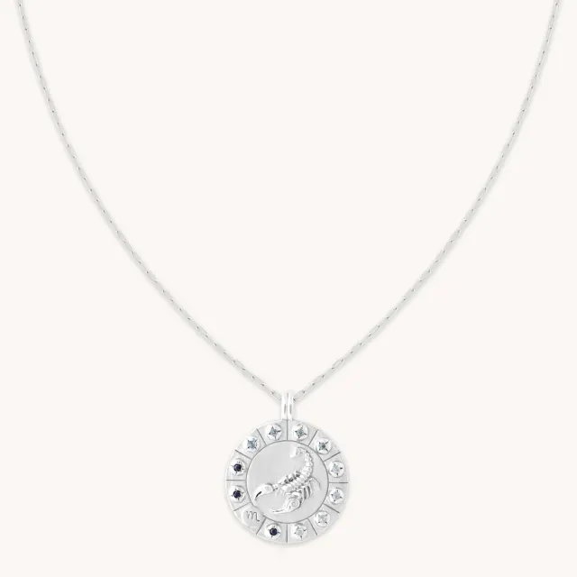 Astrid & Miyu Scorpio Bold collier argent signe scorpion
