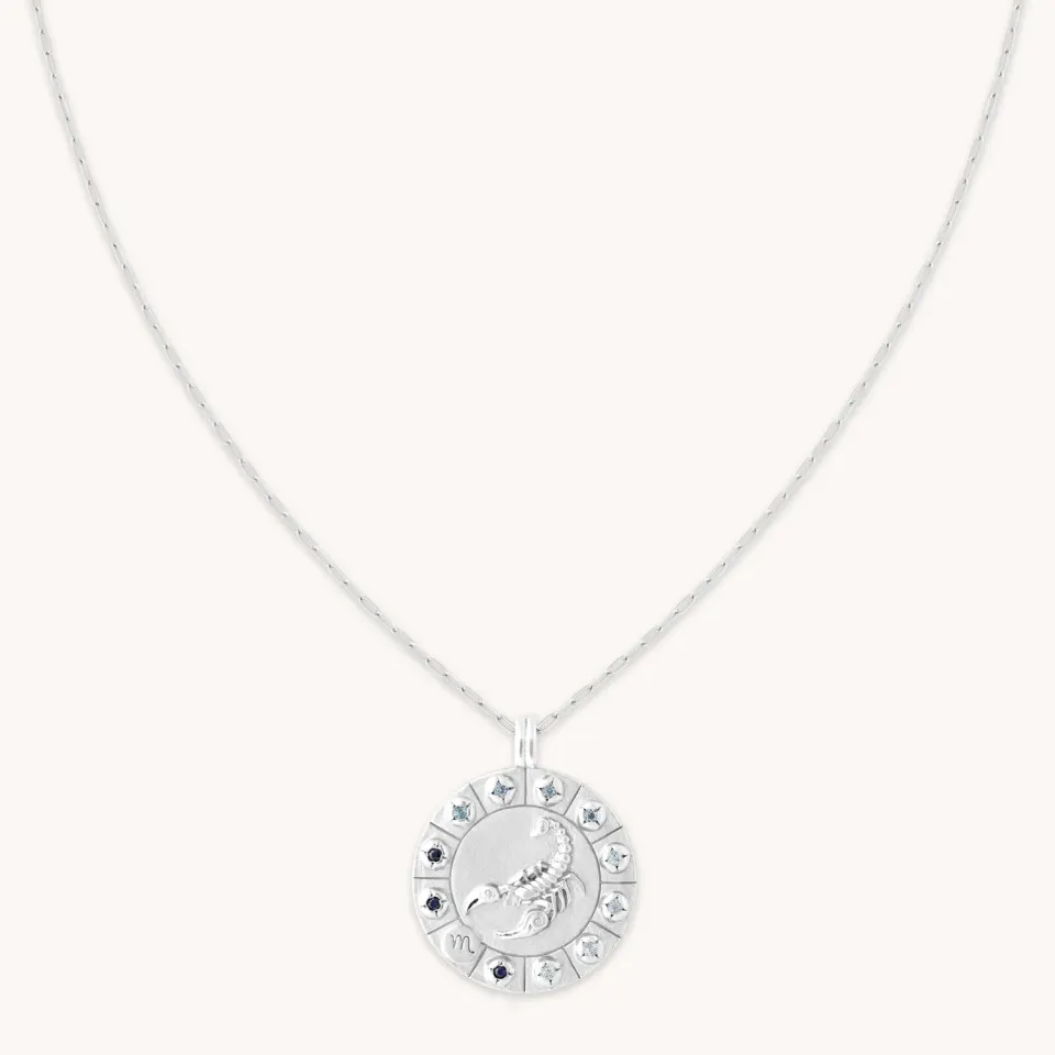 Astrid & Miyu Scorpio Bold collier argent signe scorpion
