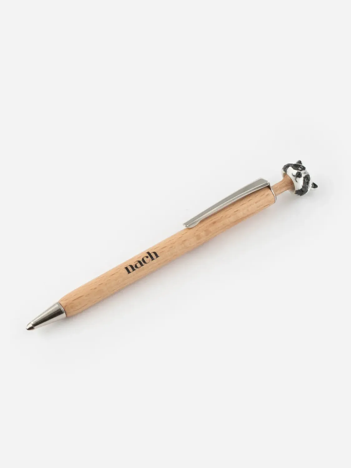 Nach Bijoux Pedro stylo raton laveur bois hêtre bleu