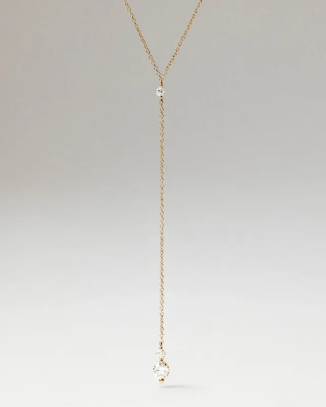 PDPAOLA Aria collier diamants or jaune 18 ct