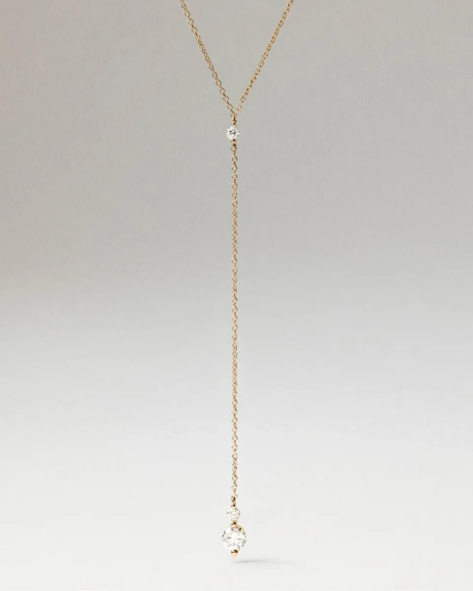 PDPAOLA Aria collier diamants or jaune 18 ct
