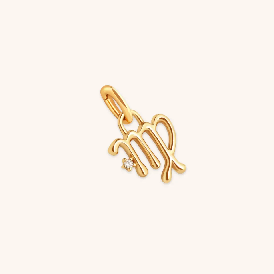 Astrid & Miyu Virgo Zodiac charm clip or signe vierge