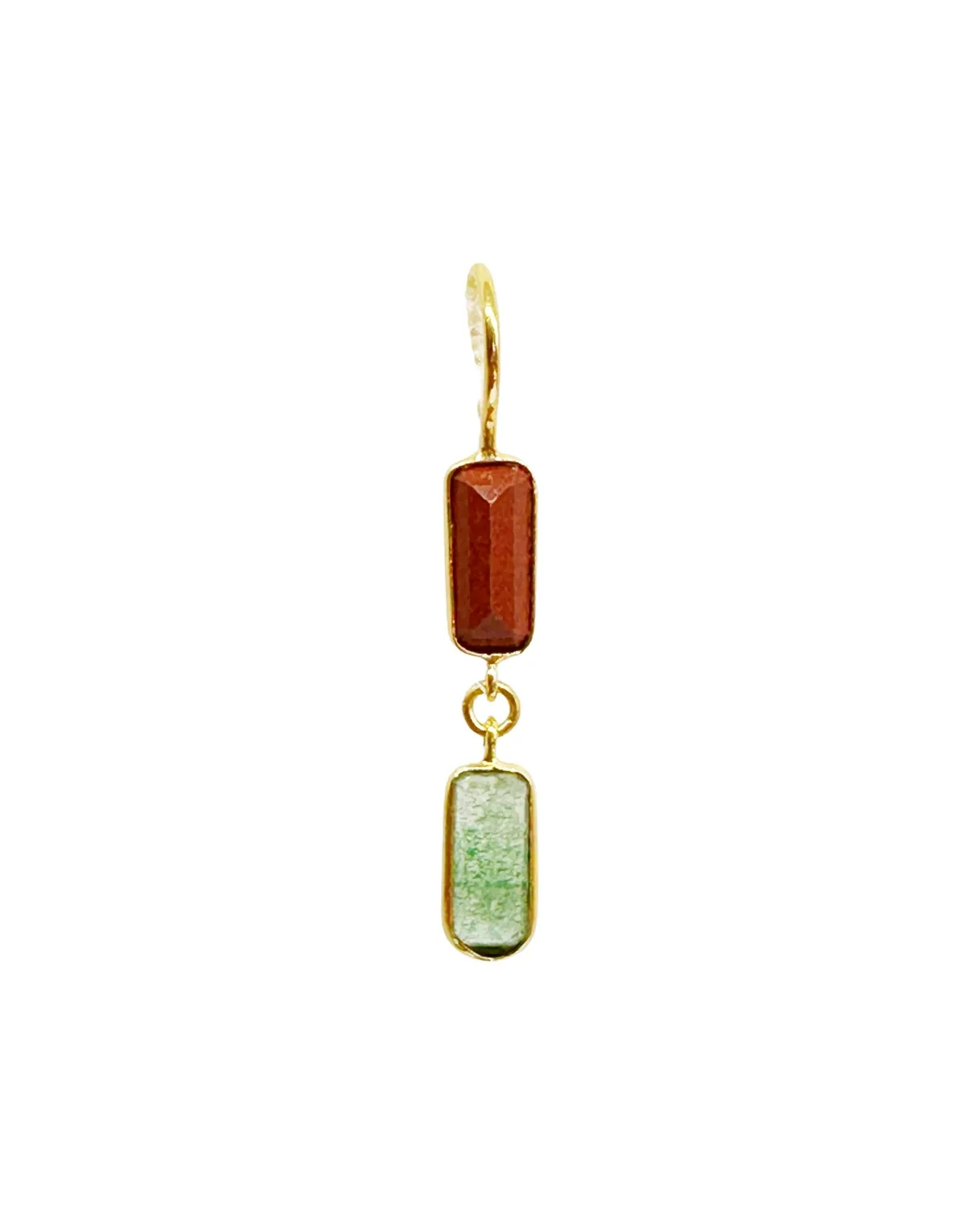 Le Fourbi de Capucine D13 boucles d'oreilles jaspe améthyste