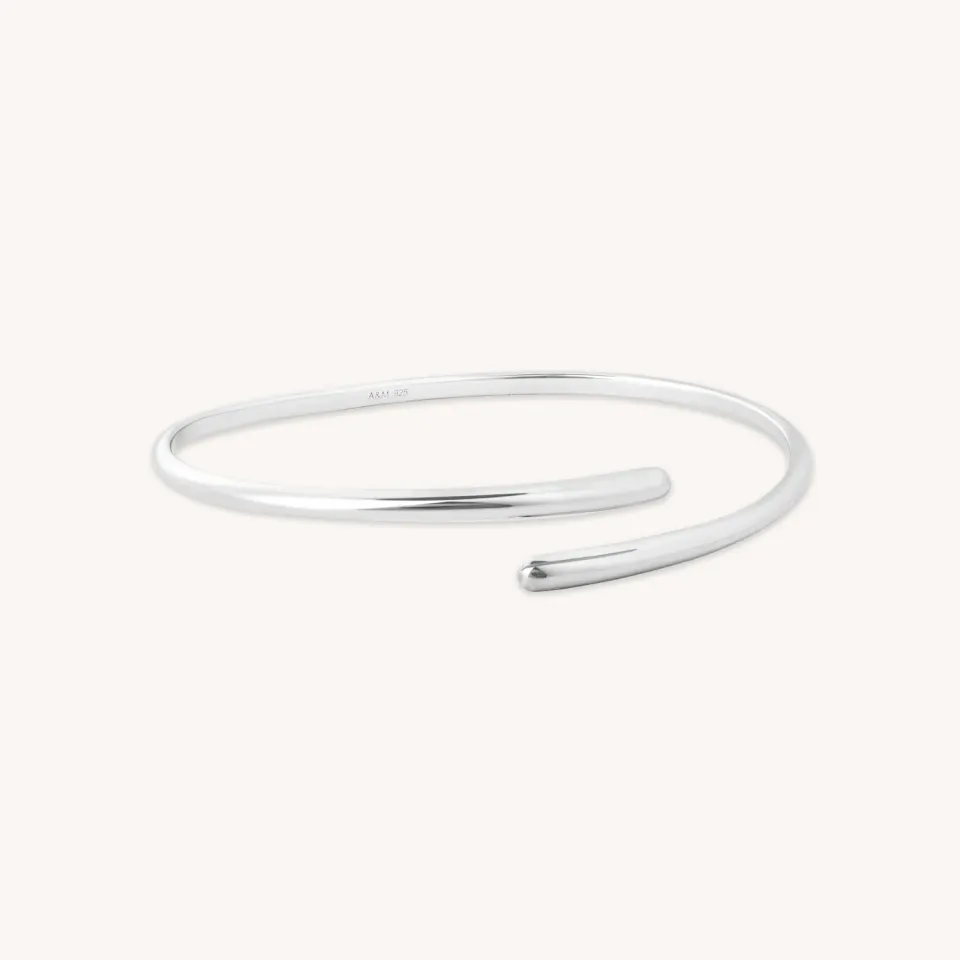 Astrid & Miyu Twist Cuff bracelet argenté