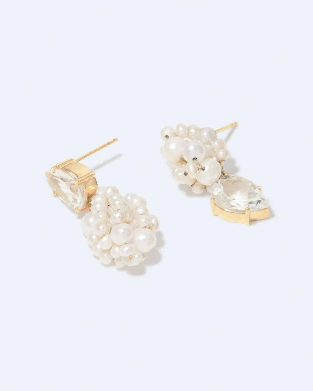Completedworks Dark Paradise boucles d'oreilles perle plaqué or