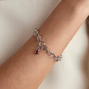Astrid & Miyu Red Carnelian July breloque argent