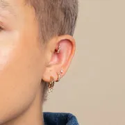 Astrid & Miyu Cluster Topaz Rook piercing or massif
