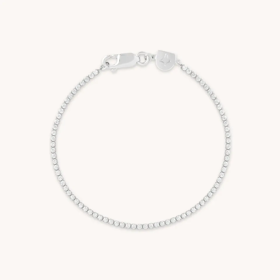 Astrid & Miyu Tennis Chain bracelet argent rivière