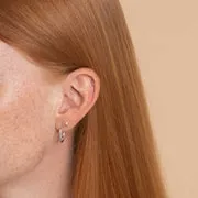 Astrid & Miyu October boucles d’oreilles opale or blanc massif