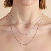 Astrid & Miyu Essential Box Chain collier argent maille