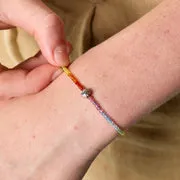 Astrid & Miyu Rainbow Junior bracelet or blanc 9 carats
