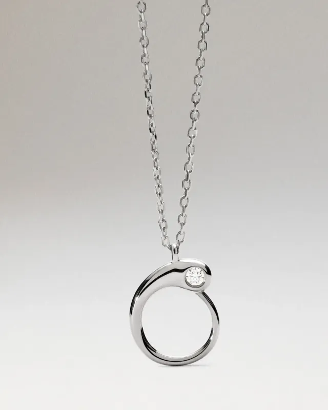 PDPAOLA Initial O collier argent lettre 40-50 cm