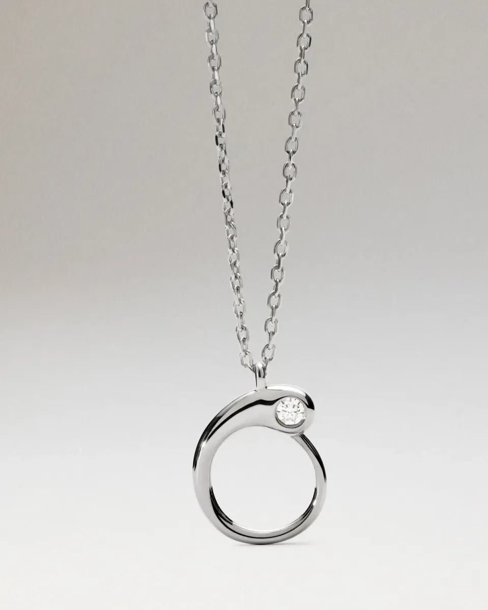 PDPAOLA Initial O collier argent lettre 40-50 cm
