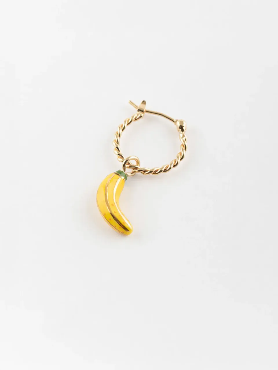 Nach Bijoux mini créole banane porcelaine à l'unité