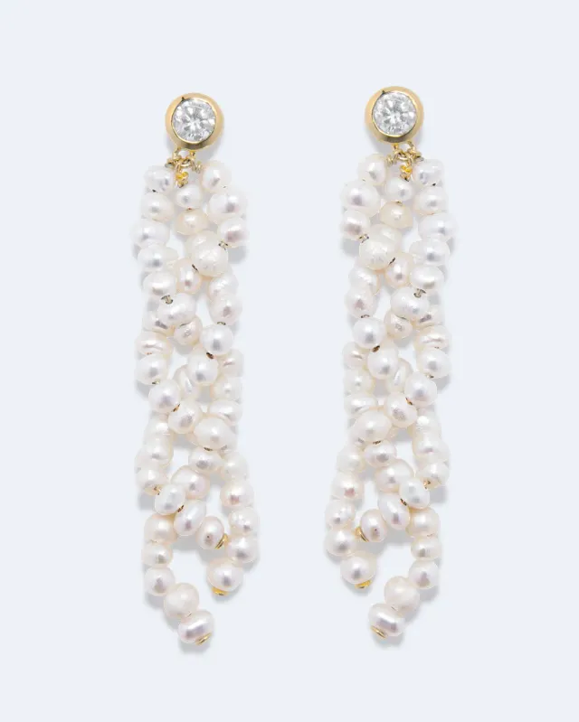 Completedworks Negotiation boucles perle zircon