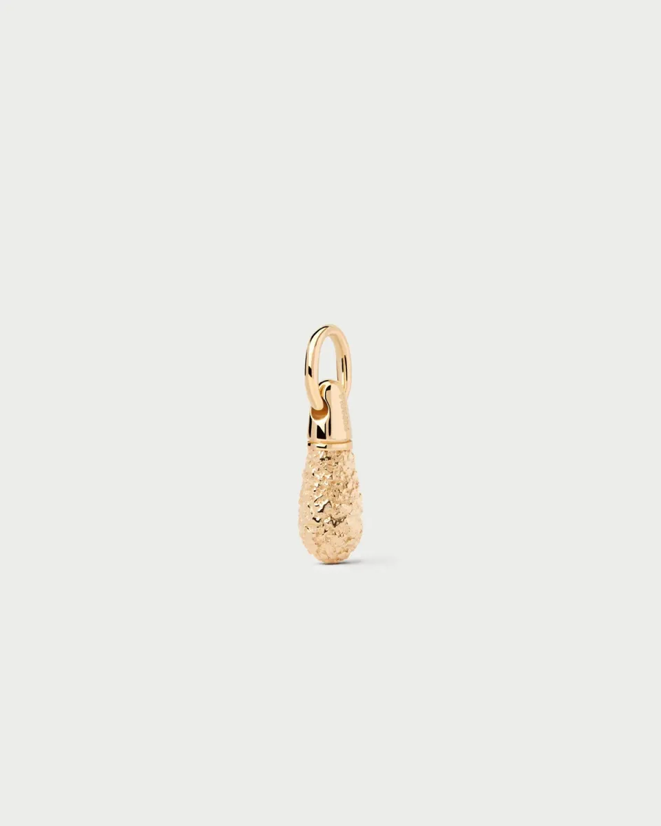 PDPAOLA Popcorn Drop pendentif doré 22 mm