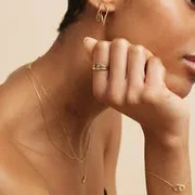 Astrid & Miyu Signet bague chevalière or massif