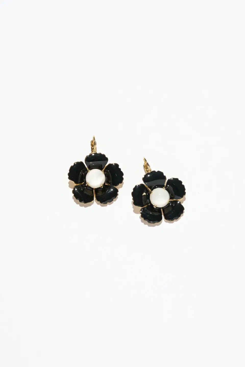 Philippe Ferrandis Black Blossom boucles d’oreilles dormeuses