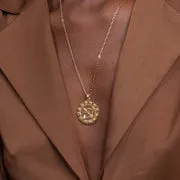 Astrid & Miyu Sagittaire collier pendentif bold doré