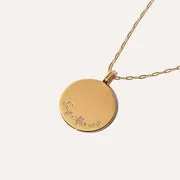 Astrid & Miyu Sagittaire collier pendentif bold doré