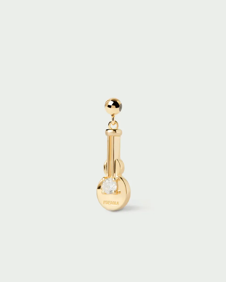 PDPAOLA Guitar charm breloque zircone 15 mm