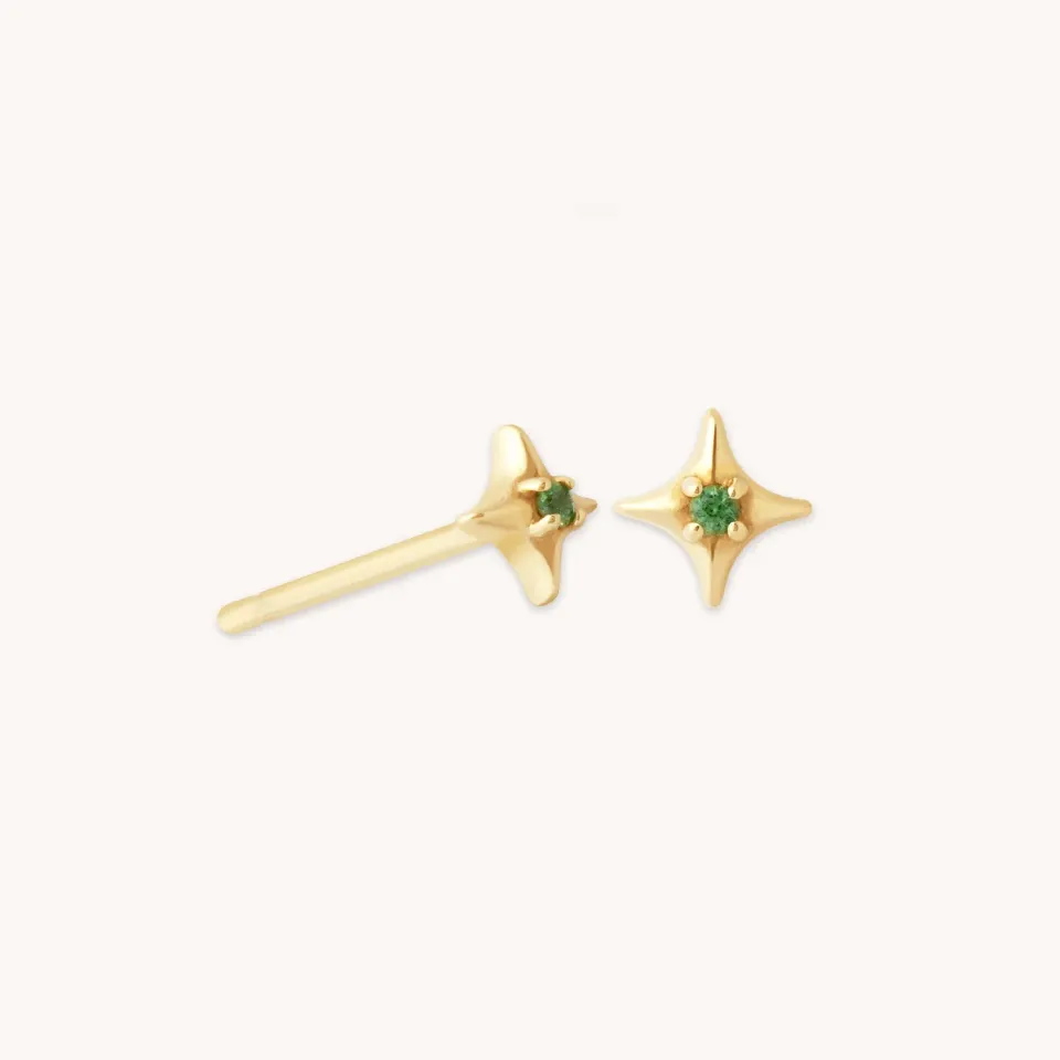 Astrid & Miyu Cosmic Star Tsavorite clous or massif