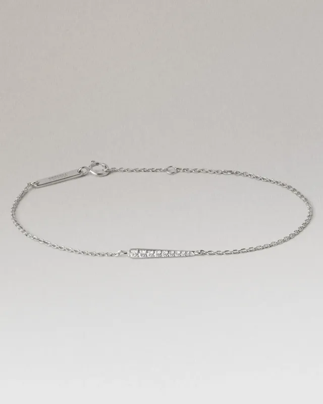 PDPAOLA Olga bracelet argent zirconia 15-18 cm
