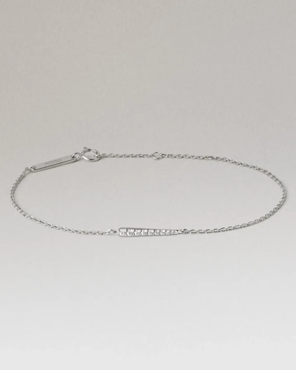 PDPAOLA Olga bracelet argent zirconia 15-18 cm