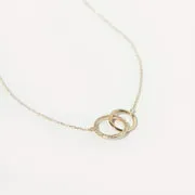 Astrid & Miyu Orbit collier topaze or jaune massif