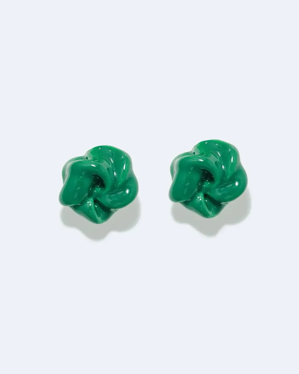Completedworks Depths of Time boucles vert émail argent